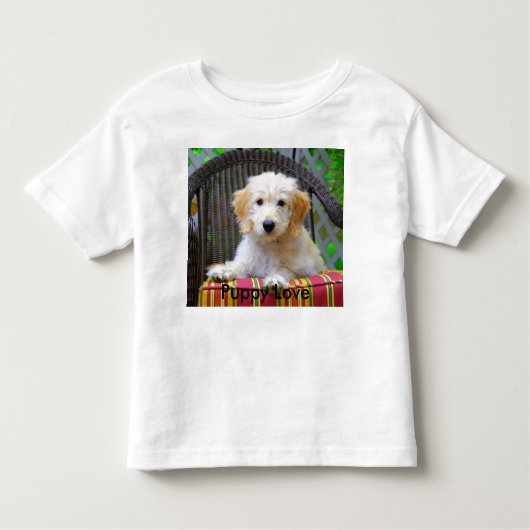 Golden Doodle Puppy Liebe Kleinkind T - Shirt (Vorderseite)