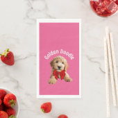 Golden Doodle Puppy Serviette (Beispiel)