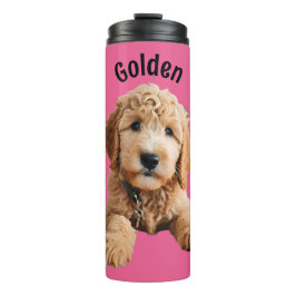 Golden Doodle Puppy Thermosbecher
