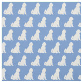 Golden Doodle Silhouette Pet Aussie Light Blue Stoff (Muster)