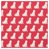 Golden Doodle Silhouette Pet Aussie Red Stoff (Muster)