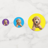 Golden Doodle Table Confetti Konfetti (Vorderseiten)