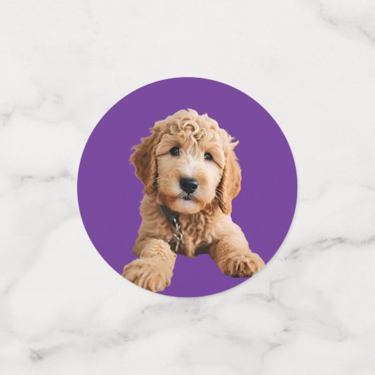 Golden Doodle Table Confetti Konfetti (Klein Vorderseite)