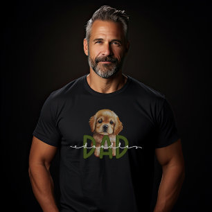 Golden Doodle Vater Grün und Weiße Hunde Niedlich T-Shirt