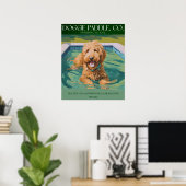 Golden Doodle Wanddekor Poster (Heimbüro)