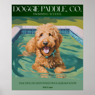 Golden Doodle Wanddekoration Poster