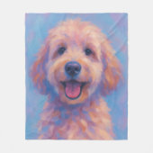 Golden Doodle Warm Fleece Blanket (Vorderseite)