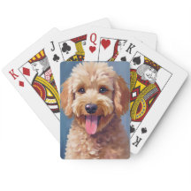 Golden Doodle | Wasserfarbenes Hundemalerei Hausti