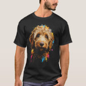 Golden Doodle Welpe Bester Hund Laufsteg Hausfan T-Shirt (Vorderseite)