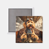 Golden Doodle Welpenmagnet Magnet (Vorderseite/Rückseite)