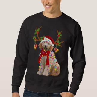 Golden Doodle Wunderschöner Rentierbaum Lig Sweatshirt