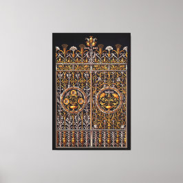 Golden Doorway Stretched Canvas Print Leinwanddruck