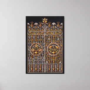 Golden Doorway Stretched Canvas Print Leinwanddruck