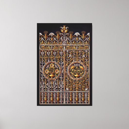 Golden Doorway Stretched Canvas Print Leinwanddruck (Vorderseite)