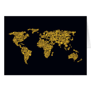 Golden Dot Weltkarte