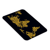 Golden Dot Weltkarte Magnet (Rechte Seite)
