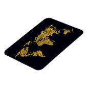 Golden Dot Weltkarte Magnet (Linke Seite)