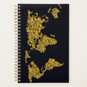 Golden Dot Weltkarte Planer (Vorderseite)