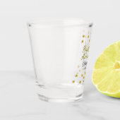 Golden dots glitter happy 20th anniversary wedding schnapsglas (Links)