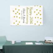 Golden dots Glitzer Happy 20. Jubiläum Hochzeit Banner (Messeveranstaltung)