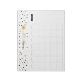 Golden Dots Monatsplaner Notizblock (Rotiert)