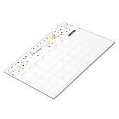 Golden Dots Monatsplaner Notizblock (angewinkelt)