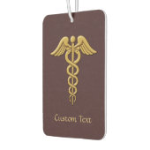 Golden Double Snake Caduceus Autolufterfrischer (Links)