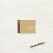 Golden Double Snake Caduceus Postit Notes Post-it Klebezettel (Auf Schreibtisch)