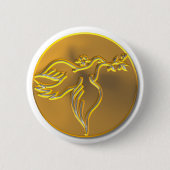 Golden Dove of Peace - Heiliger Geist Button (Vorderseite)