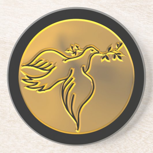Golden Dove of Peace - Heiliger Geist Untersetzer (Vorne)