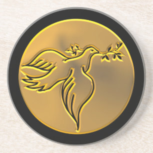 Golden Dove of Peace - Holy Spirit Untersetzer