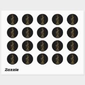 GOLDEN DRAGON Asian Sticker Art Series (Blatt)