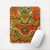 Golden Dragon Chinesisch Stickerei Qing Dynastie Mousepad (Mit Mouse)