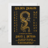 Golden Dragon Cornhole Turnier Fundraiser Veransta Einladung (Vorderseite)