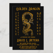 Golden Dragon Cornhole Turnier Fundraiser Veransta Einladung (Vorne/Hinten)