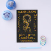 Golden Dragon Cornhole Turnier Fundraiser Veransta Flyer (Einzeln)