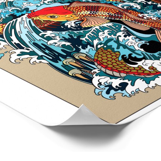 Golden Dragon Gate. Abbildung Poster (Ecke)