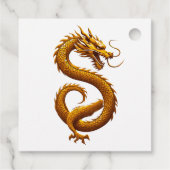 Golden Dragon Geschenkanhänger (Rückseite)