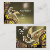 GOLDEN DRAGON GRAD AGATE Monogramm Visitenkarte (Vorne/Hinten)