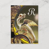 GOLDEN DRAGON GRAD AGATE Monogramm Visitenkarte (Rückseite)