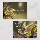GOLDEN DRAGON GRAD AGATE Monogramm Visitenkarte (Vorne/Hinten)