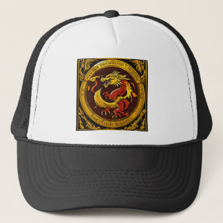 "Golden Dragon Hats: Intrikiert entworfene Headwea Truckerkappe