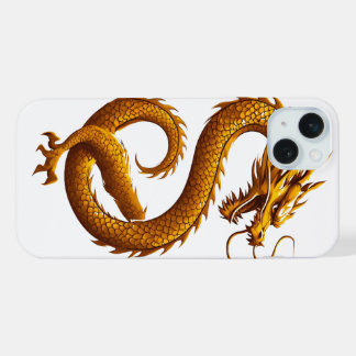 Golden Dragon iPhone 15 Plus Hülle