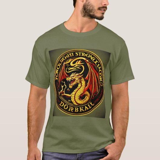 Golden Dragon Men's Basic Dark T - Shirt (Vorderseite)