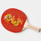 Golden Dragon Ping Pong Paddle Tischtennis Schläger (Seitenansicht)