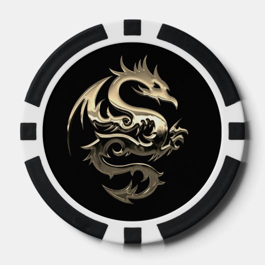 Golden Dragon Poker Chip (Vorderseite)