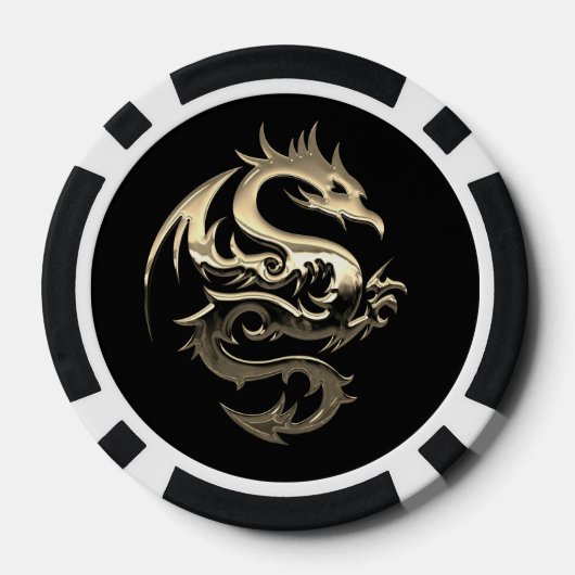 Golden Dragon Poker Chip (Rückseite)