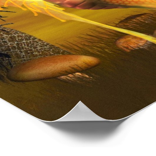 Golden Dragon Posters Poster (Ecke)