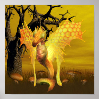 Golden Dragon Posters Poster