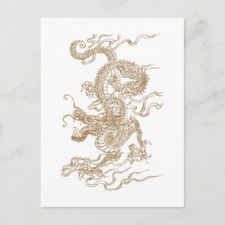 Golden Dragon Postkarte